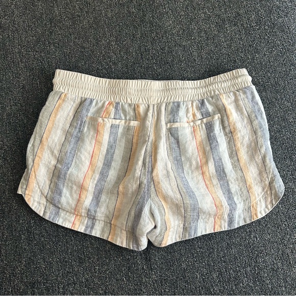 Athleta Beachside Bali Linen Shorts Striped Women’s Size 8 - Picture 5 of 10